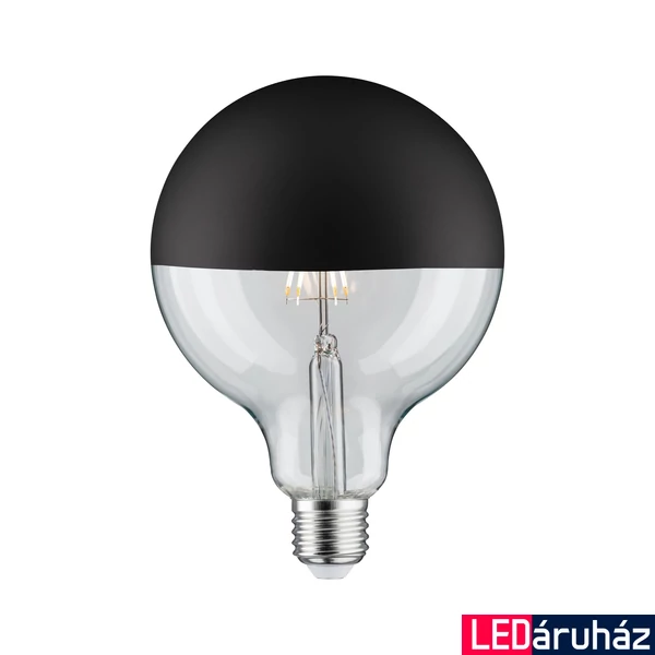 Paulmann 28679 Design fényforrás, tükör hatású, matt fekete, fekete, 2700K melegfehér, E27 foglalat, 600 lm
