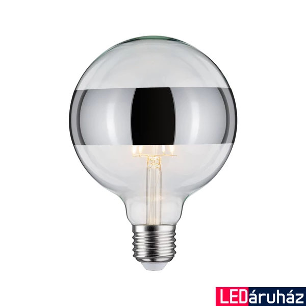 Paulmann 28681 Design fényforrás, tükörgyűrű effekt, ezüst, fényerőszabályozható, ezüst, 2700K melegfehér, E27 foglalat, 640 lm