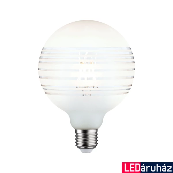 Paulmann 28744 Design fényforrás, design effekt, fehér, fényerőszabályozható, ezüst, 2700K melegfehér, E27 foglalat, 470 lm