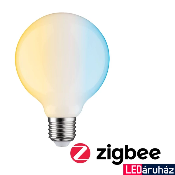 Paulmann 50396 fényforrás, okos filament, Tunable White, Zigbee, fehér, 2200K-6500K változtatható, E27 foglalat, 806 lm