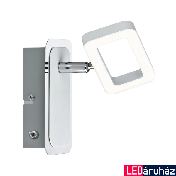 Paulmann 66638 Frame spotlámpa, kapcsolóval, króm, 3000K melegfehér, beépített LED, 468 lm, IP20