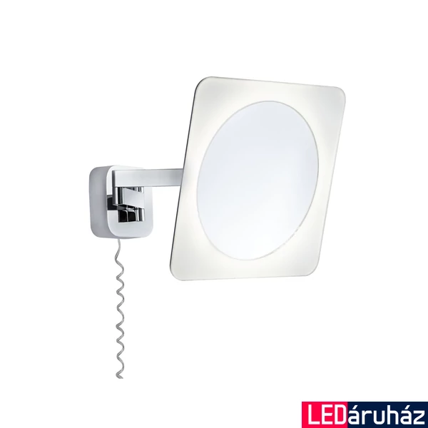 Paulmann 70468 Bela fürdőszobai fali lámpa, sminktükörrel, króm, 3000K melegfehér, beépített LED, 260 lm, IP44