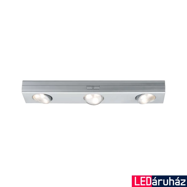 Paulmann 70635 Jiggle bútorvilágító, 3db billenthető fejjel, elemes, króm, 3000K melegfehér, beépített LED, 22 lm