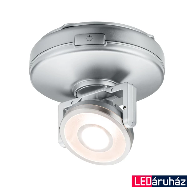 Paulmann 70637 Rotate bútorvilágító, elemes, króm, 3000K melegfehér, beépített LED, 66 lm