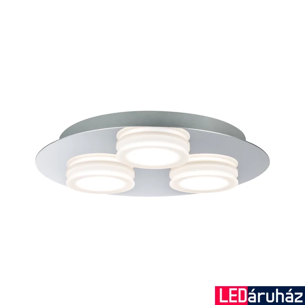 Paulmann 70874 Doradus fürdőszobai mennyezeti lámpa, króm, 3000K melegfehér, beépített LED, 420 lm, IP23