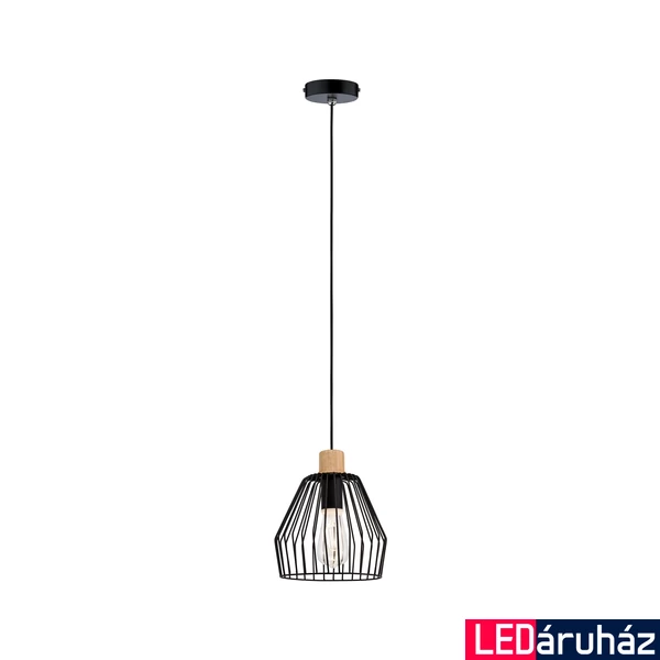 Paulmann 70891 Cameo fürdőszobai 1 ágú függeszték, vízvédett, fa, E27 foglalat, IP44