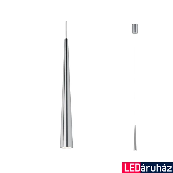 Paulmann 70929 Gutta 1 ágú függeszték, szálcsiszolt, 2700K melegfehér, beépített LED, 600 lm, IP20