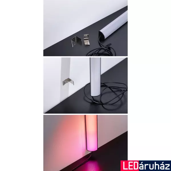 Paulmann 78879 Lightbar Dynamic dekorációs lámpa, USB csatlakozóval, távirányítóval, fekete, 48 lm, IP20
