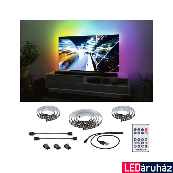 Paulmann 78881 USB Led strip Dynamic LED szalag, fekete, 