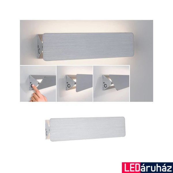 Paulmann 79513 Led wall Katla fali lámpa, szálcsiszolt, 2700K melegfehér, 340 lm, IP20