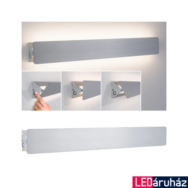 Paulmann 79514 Led wall Katla fali lámpa, szálcsiszolt, 2700K melegfehér, 580 lm, IP20