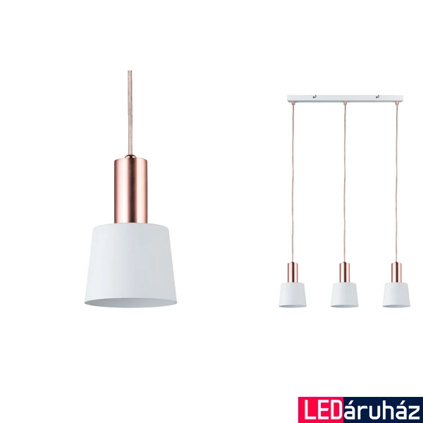 Paulmann 79657 Neordic Haldar több ágú függeszték, réz, 3x E14 foglalat