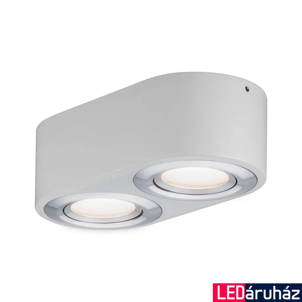 Paulmann 79709 Argun mennyezeti lámpa, 3-step-dimming, billenthető, szálcsiszolt, 3000K melegfehér, beépített LED, 475 lm