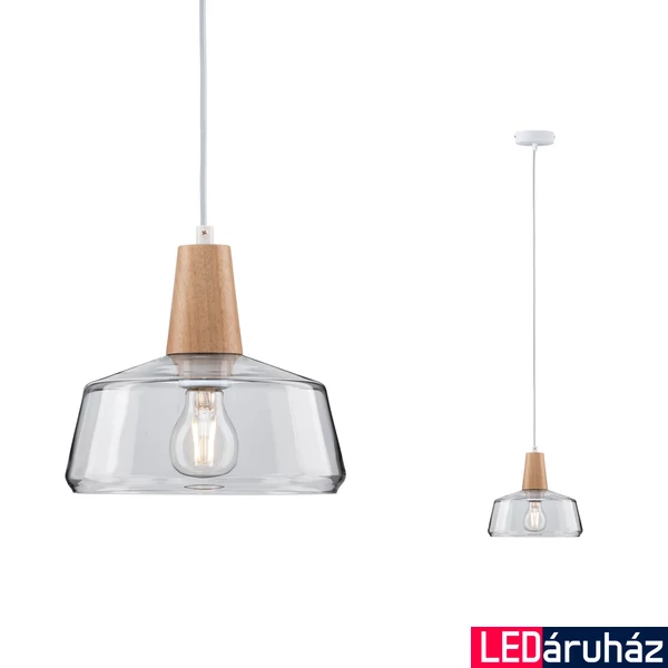 Paulmann 79744 Neordic Yva 1 ágú függeszték, fa, E27 foglalat, IP20