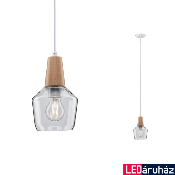 Paulmann 79745 Neordic Ylvie 1 ágú függeszték, fa, E27 foglalat, IP20