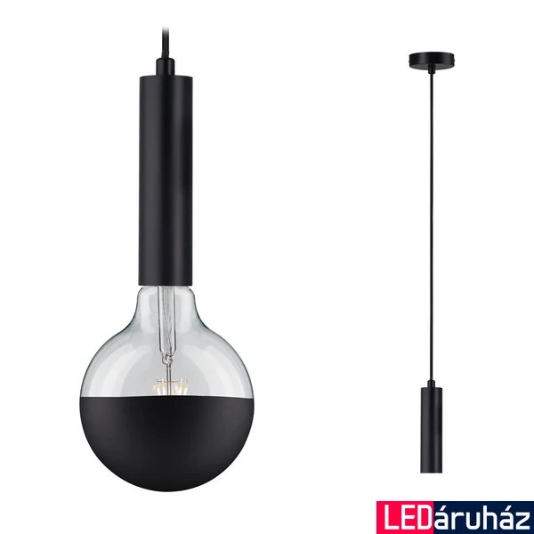 Paulmann 79757 Neordic Kine 1 ágú függeszték, bura néküli, design, fekete, E27 foglalat, IP20