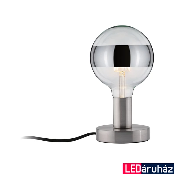 Paulmann 79759 Neordic Haldor asztali lámpa, bura nélküli, design, szálcsiszolt, E27 foglalat, IP20