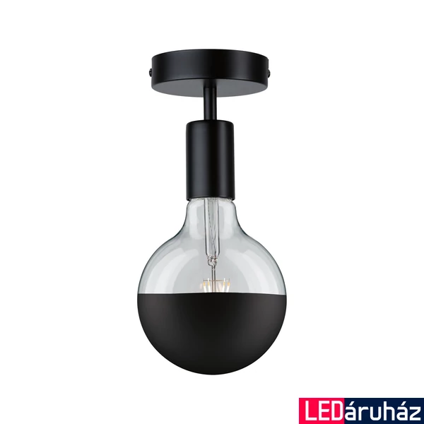 Paulmann 79760 Neordic Malja mennyezeti lámpa, bura nélküli, design, fekete, E27 foglalat, IP20