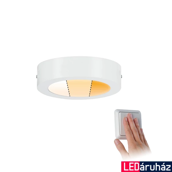 Paulmann 79790 Carpo LED panel, 170 mmx170 mm, kerek, 3-step-dim to warm, fehér, 2300K-3000K változtatható, beépített LED, 1200 lm, IP20