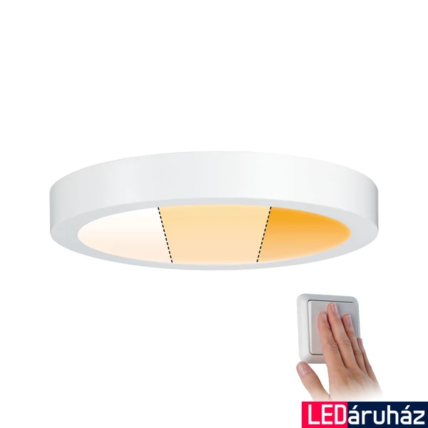 Paulmann 79799 Carpo LED panel, 300 mmx300 mm, kerek, 3-step-dim to warm, fehér, 2300K-3000K változtatható, beépített LED, 1830 lm, IP20