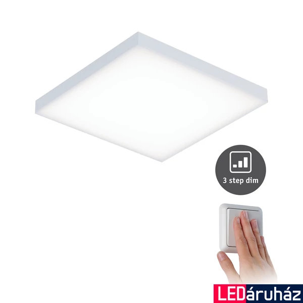 Paulmann 79820 Velora LED panel, 225 mmx225 mm, négyzet, fehér, 3000K melegfehér, beépített LED, 1500 lm, IP20