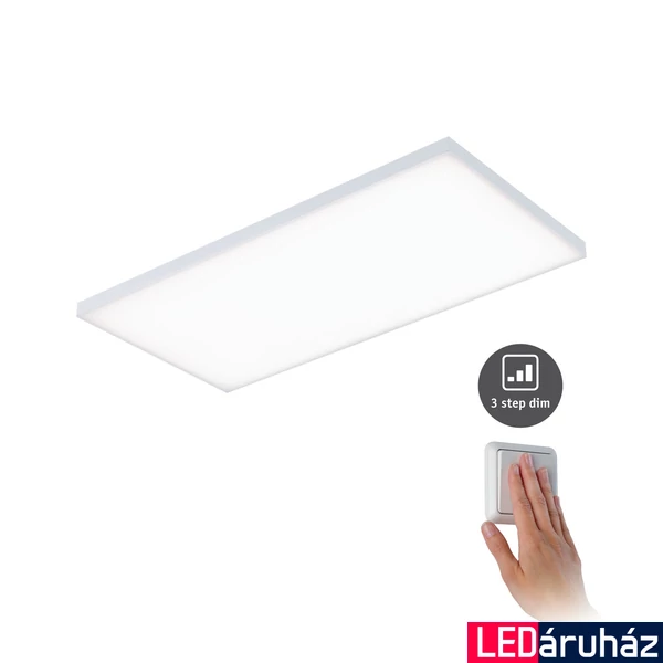 Paulmann 79823 Velora LED panel, 295 mmx595 mm, négyzet, 3-lépéses-dimmelés, fehér, 3000K melegfehér, beépített LED, 3300 lm, IP20