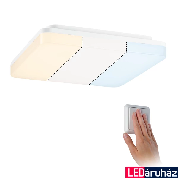 Paulmann 79839 Cela fürdőszobai mennyezeti lámpa, White Switch, fehér, 3000K-6500K változtatható, beépített LED, 2200 lm, IP44