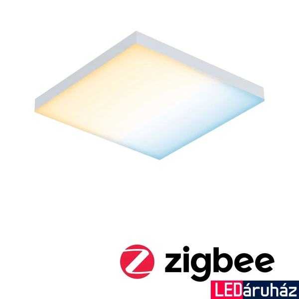 Paulmann 79824 Velora LED panel, négyzet, Tunable White, Zigbee, fehér, 2700K-6500K változtatható, 800 lm, IP20