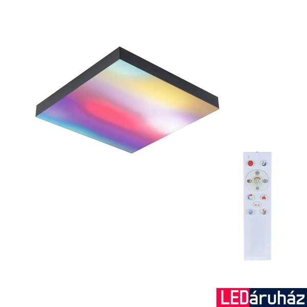 Paulmann 79907 Led Panel Velora mennyezeti lámpa, fekete, 3000K-6500K változtatható, 1.140 lm, IP20