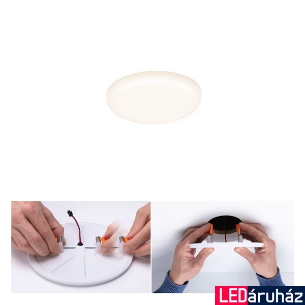 Paulmann 92387 Veluna Varifit LED panel, kerek, üveg, 3000K melegfehér, beépített LED, 500 lm, IP44