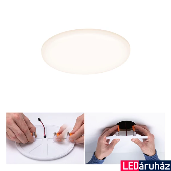 Paulmann 92388 Veluna Varifit LED panel, kerek, üveg, 3000K melegfehér, beépített LED, 900 lm, IP44