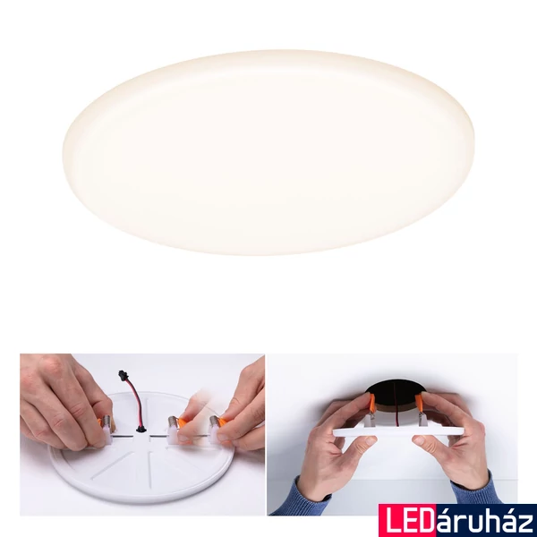 Paulmann 92389 Veluna Varifit LED panel, kerek, üveg, 3000K melegfehér, beépített LED, 1850 lm, IP44