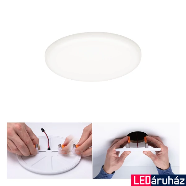 Paulmann 92391 Veluna Varifit LED panel, kerek, üveg, 4000K természetes fehér, beépített LED, 1000 lm, IP44