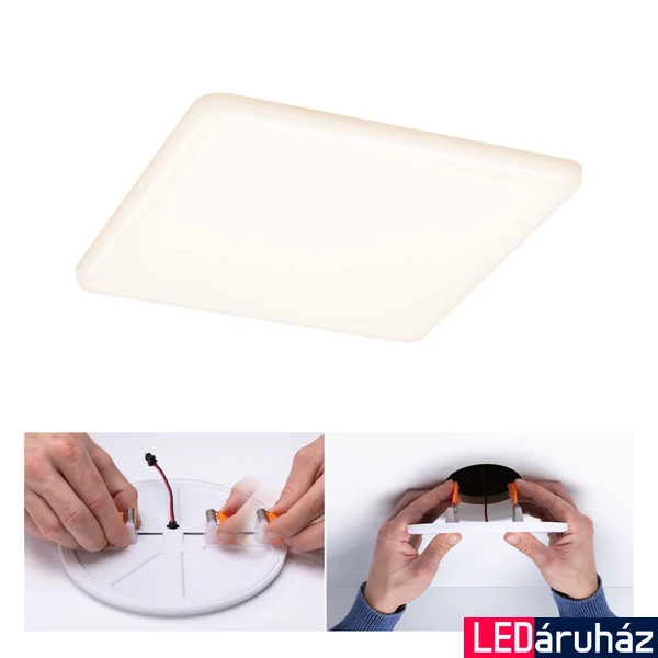 Paulmann 92395 Veluna Varifit LED panel, négyzet, üveg, 3000K melegfehér, beépített LED, 1850 lm, IP44