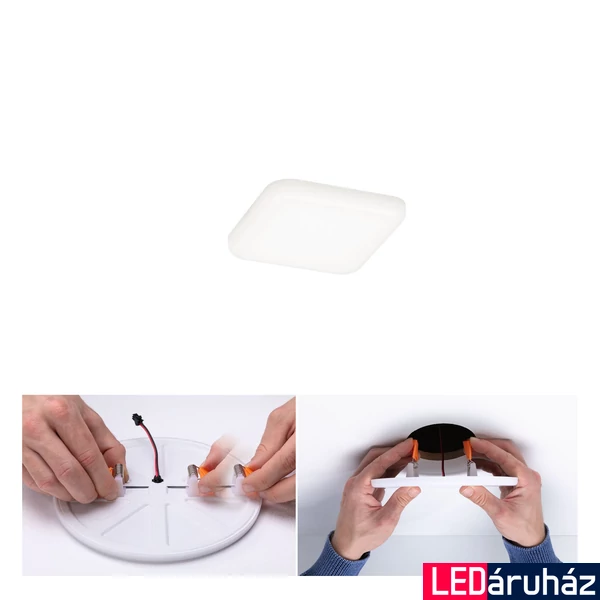 Paulmann 92396 Veluna Varifit LED panel, négyzet, üveg, 4000K természetes fehér, beépített LED, 550 lm, IP44