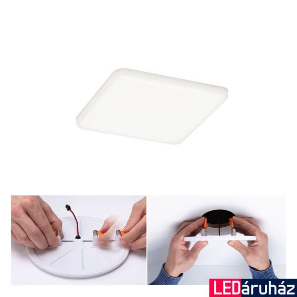 Paulmann 92397 Veluna Varifit LED panel, négyzet, üveg, 4000K természetes fehér, beépített LED, 1050 lm, IP44