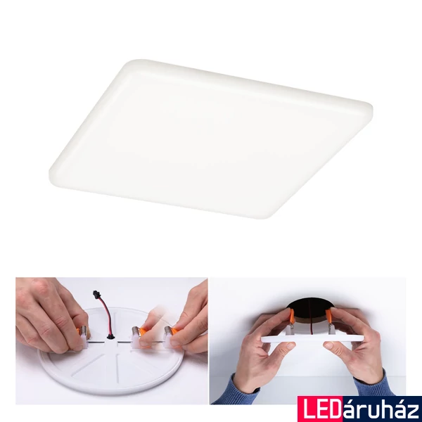 Paulmann 92398 Veluna Varifit LED panel, négyzet, üveg, 4000K természetes fehér, beépített LED, 1900 lm, IP44
