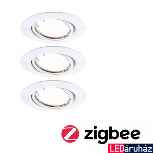 Paulmann 92463 LED Recessed Base Coin spotlámpa, fehér, 3000K melegfehér, 430 lm, IP20