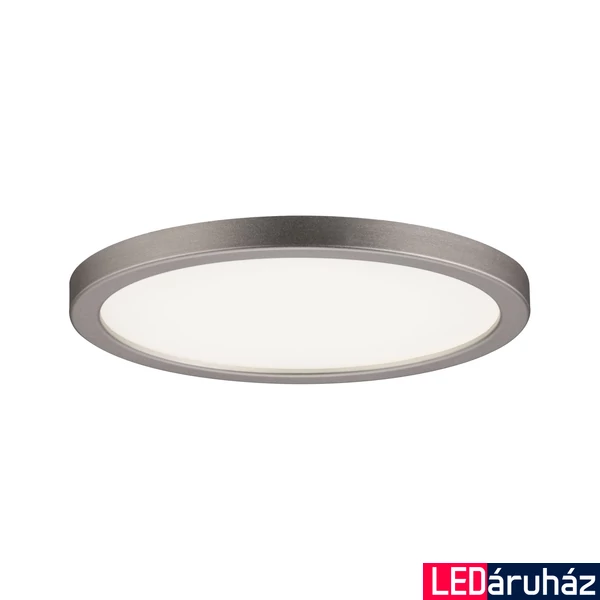 Paulmann 92947 Areo LED panel, 120 mmx120 mm, kerek, nikkel, 3000K melegfehér, beépített LED, 920 lm, IP23