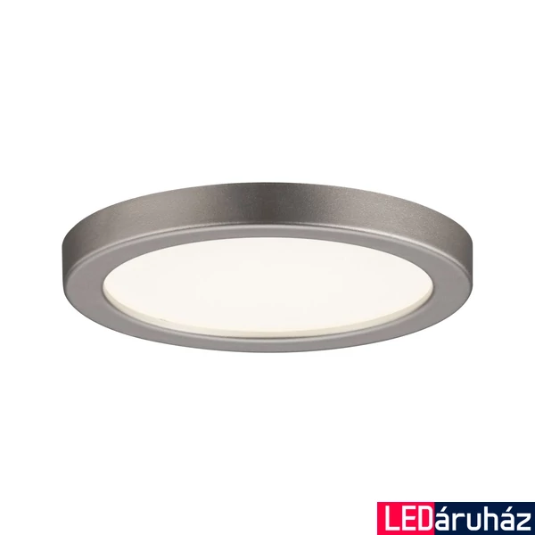 Paulmann 92948 Areo LED panel, 80 mmx80 mm, kerek, nikkel, 3000K melegfehér, beépített LED, 615 lm, IP23
