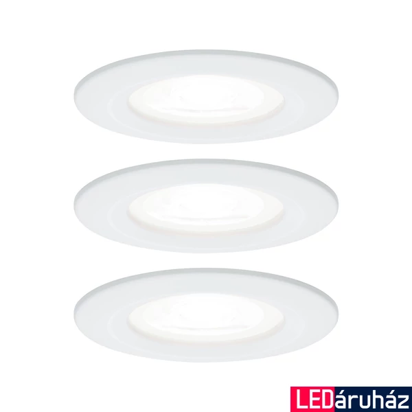 Paulmann 92984 Nova fürdőszobai beépíthető lámpa, kerek, 3db-os szett, fix, 3-step-dimming, fehér, 3x GU10 foglalat, 450 lm, IP44
