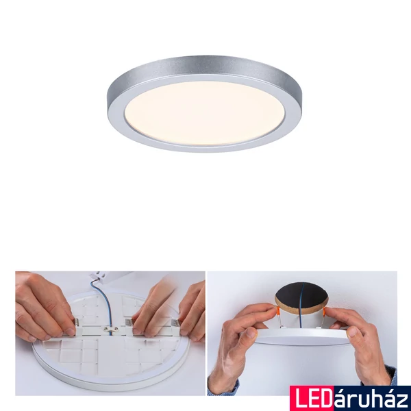 Paulmann 93033 Areo Varifit LED panel, kerek, króm, 3000K melegfehér, 850 lm, IP44