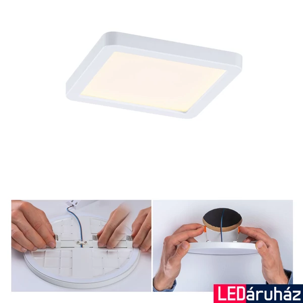 Paulmann 93039 Areo Varifit LED panel, négyzet, fehér, 3000K melegfehér, 850 lm, IP44