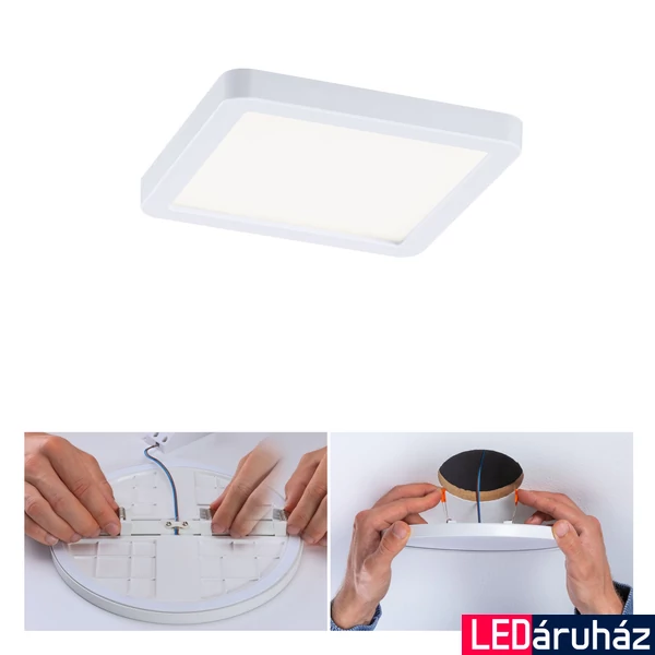 Paulmann 93041 Areo Varifit LED panel, négyzet, fehér, 4000K természetes fehér, 850 lm, IP44
