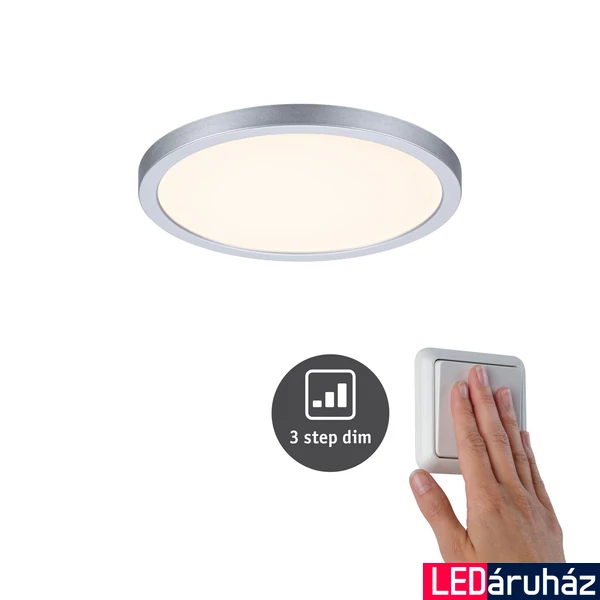 Paulmann 93051 Areo Varifit LED panel, kerek, 3-step-dimming, króm, 3000K melegfehér, beépített LED, 1800 lm, IP44
