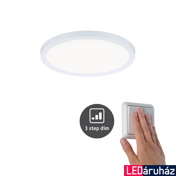 Paulmann 93055 Areo Varifit LED panel, kerek, 3-step-dimming, fehér, 4000K természetes fehér, beépített LED, 1800 lm, IP44