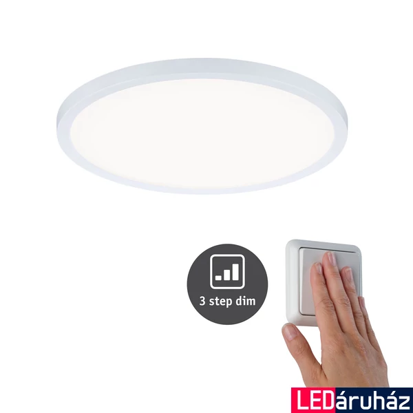 Paulmann 93056 Areo Varifit LED panel, kerek, 3-step-dimming, fehér, 4000K természetes fehér, beépített LED, 2200 lm, IP44