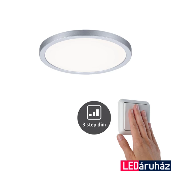 Paulmann 93057 Areo Varifit LED panel, kerek, 3-step-dimming, króm, 4000K természetes fehér, beépített LED, 1800 lm, IP44