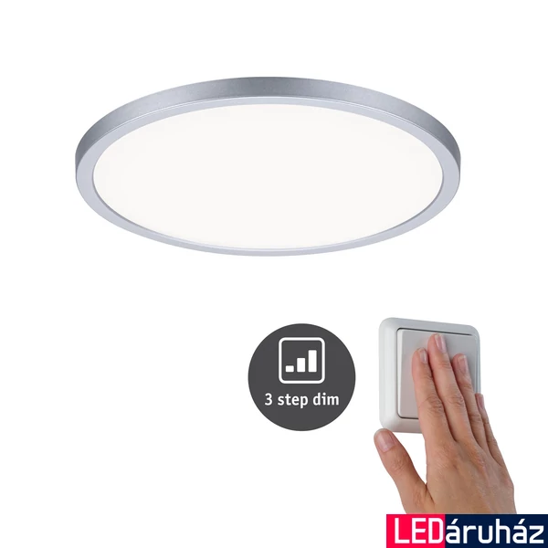 Paulmann 93058 Areo Varifit LED panel, kerek, 3-step-dimming, króm, 4000K természetes fehér, beépített LED, 2200 lm, IP44