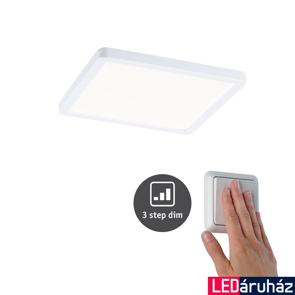 Paulmann 93059 Areo Varifit LED panel, négyzet, 3-step-dimming, fehér, 4000K természetes fehér, beépített LED, 1800 lm, IP44